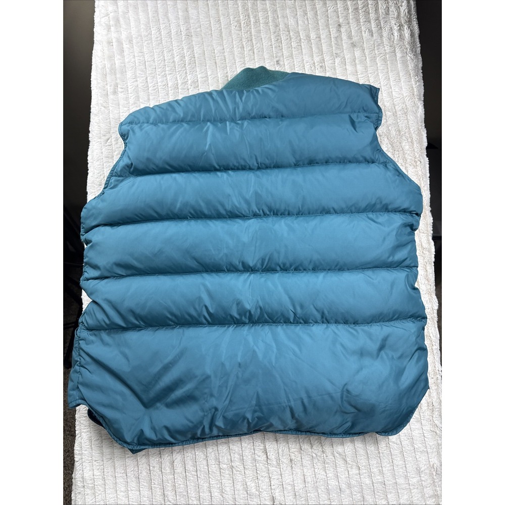 REI Women Vintage Fall 1989 L Green Nylon Goose Down Puffer Vest Utility HD Warm - Picture 10 of 11